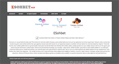 Desktop Screenshot of esohbet.net